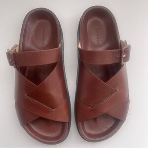 Wandler Women’s Kate Brown Leather Sandals Size 39
